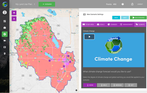 Design your own plan for Alberta and see the potential outcomes!